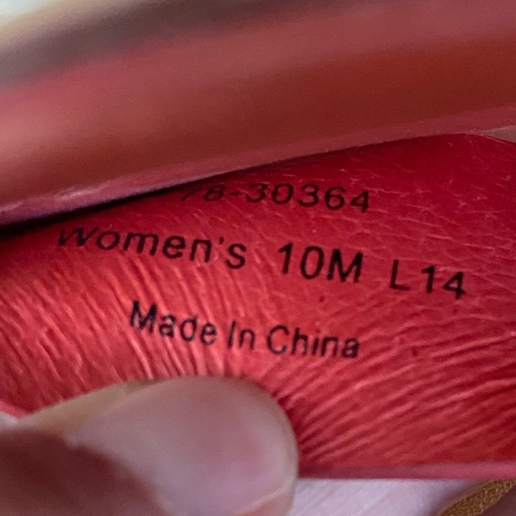 JOHNSTON & MURPHY Strappy Heeled Buckle Sandals Burnt Orange & Tan Size 10 - Picture 7 of 7